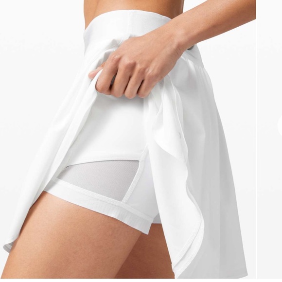 NWT Lululemon Court Rival High Rise Skirt Long White Size 2 - Picture 9 of 12